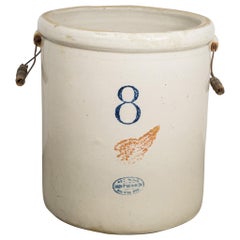 Ceramic 8 Gallon Crock by Red Wing Union Stoneware Company, circa 1915-1930