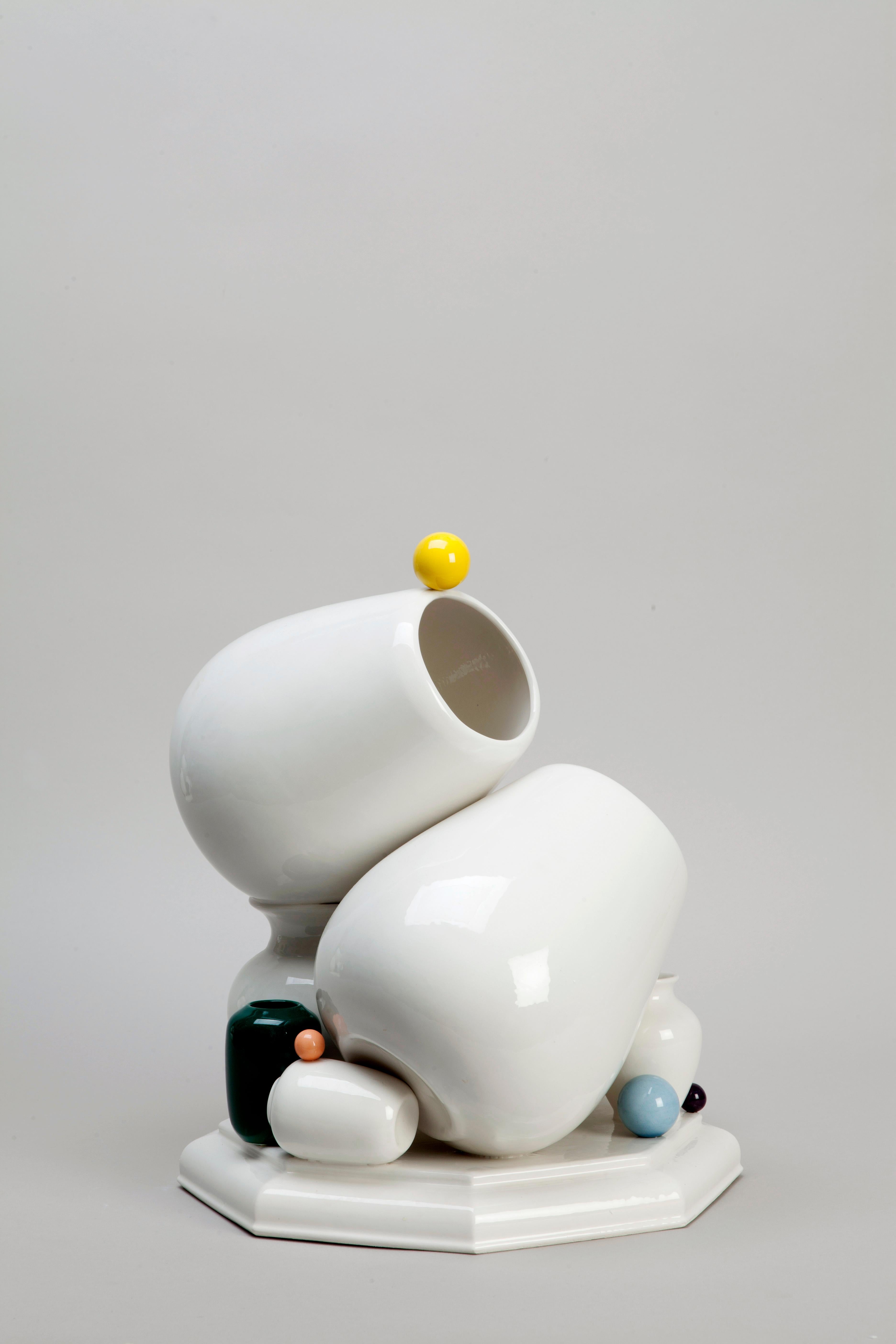 Italian Ceramic Abstract Sculpture by Andrea Salvatori Italy Contemporary, 21st Century