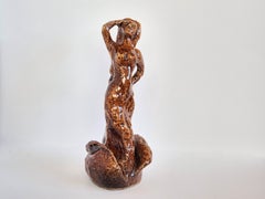Vintage Ceramic Abstract Woman Sculpture – Handcrafted