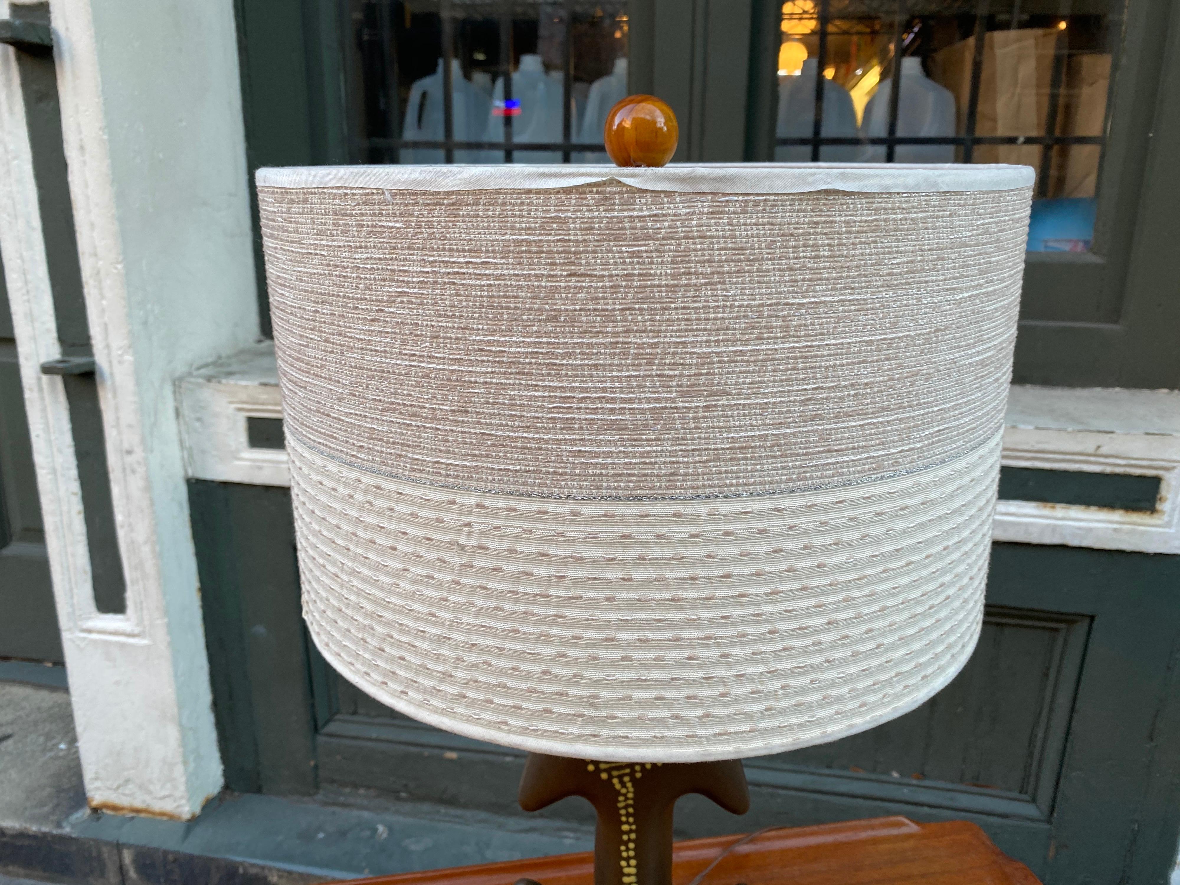 American Ceramic Abstract Table Lamp