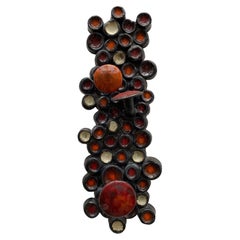 Abstrakte Wandskulptur aus Keramik Perignem, Belgien