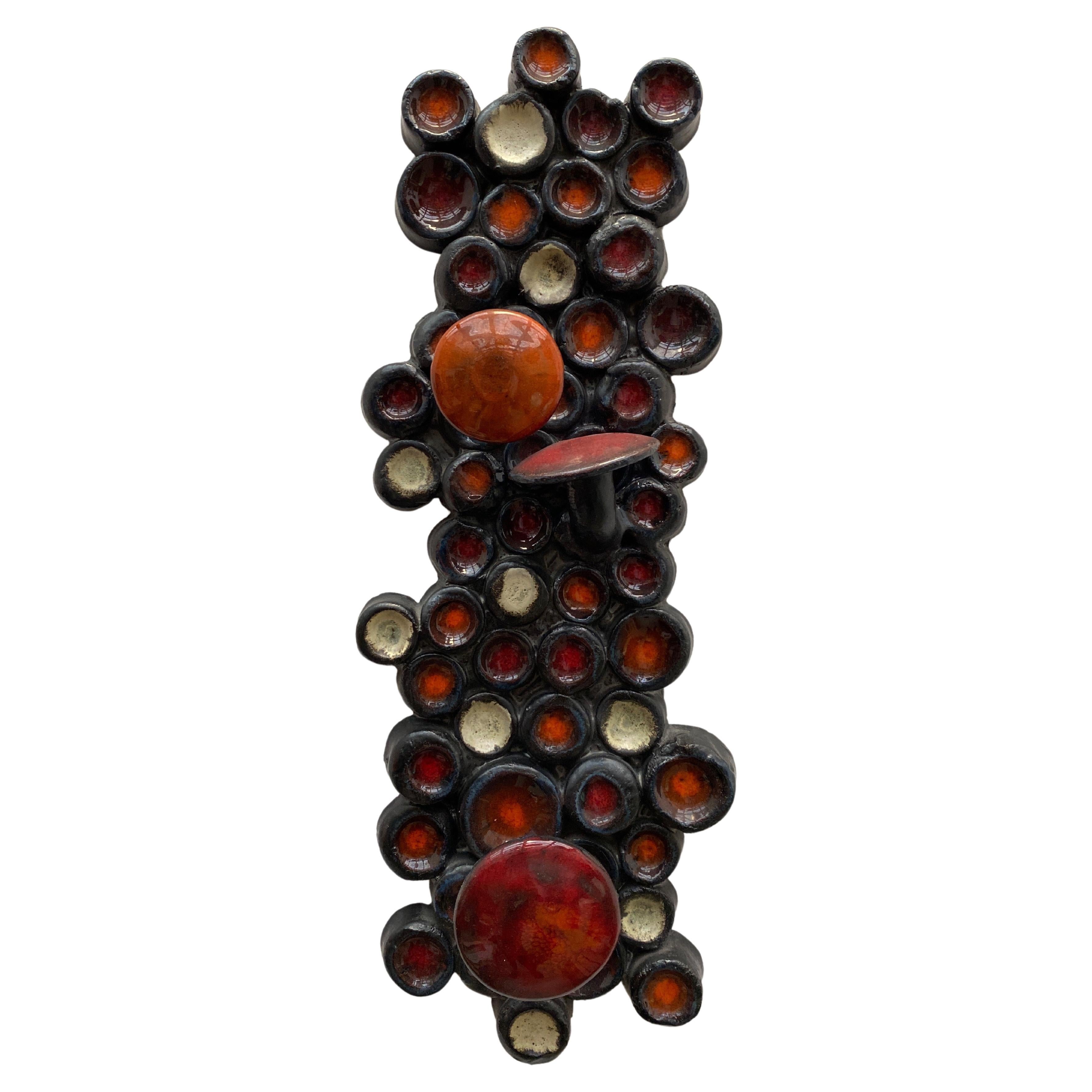 Ceramic Abstract Wall Sculpture Perignem, Belgium For Sale