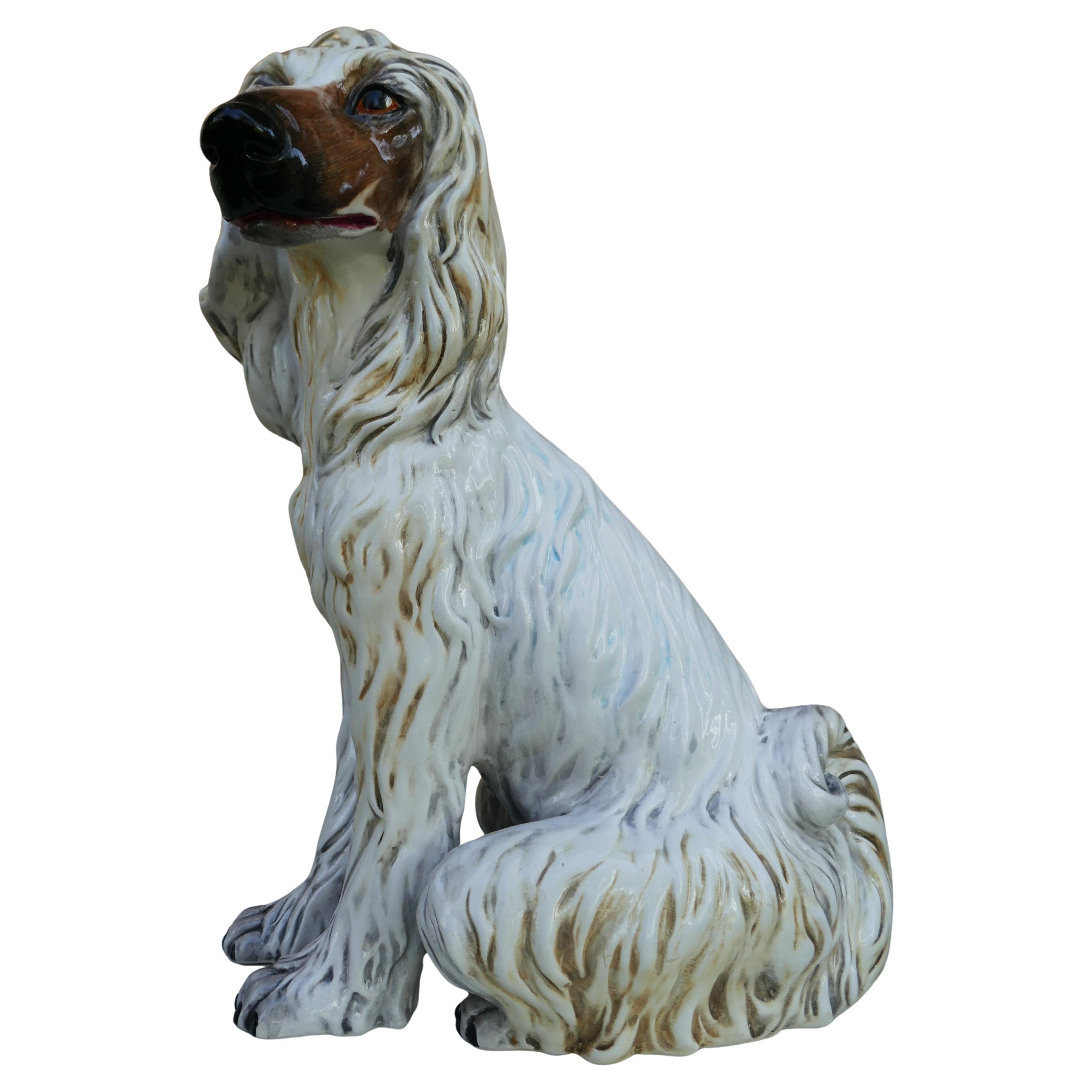 Ceramic Afghan Hound - Greyhound. Regencia en venta