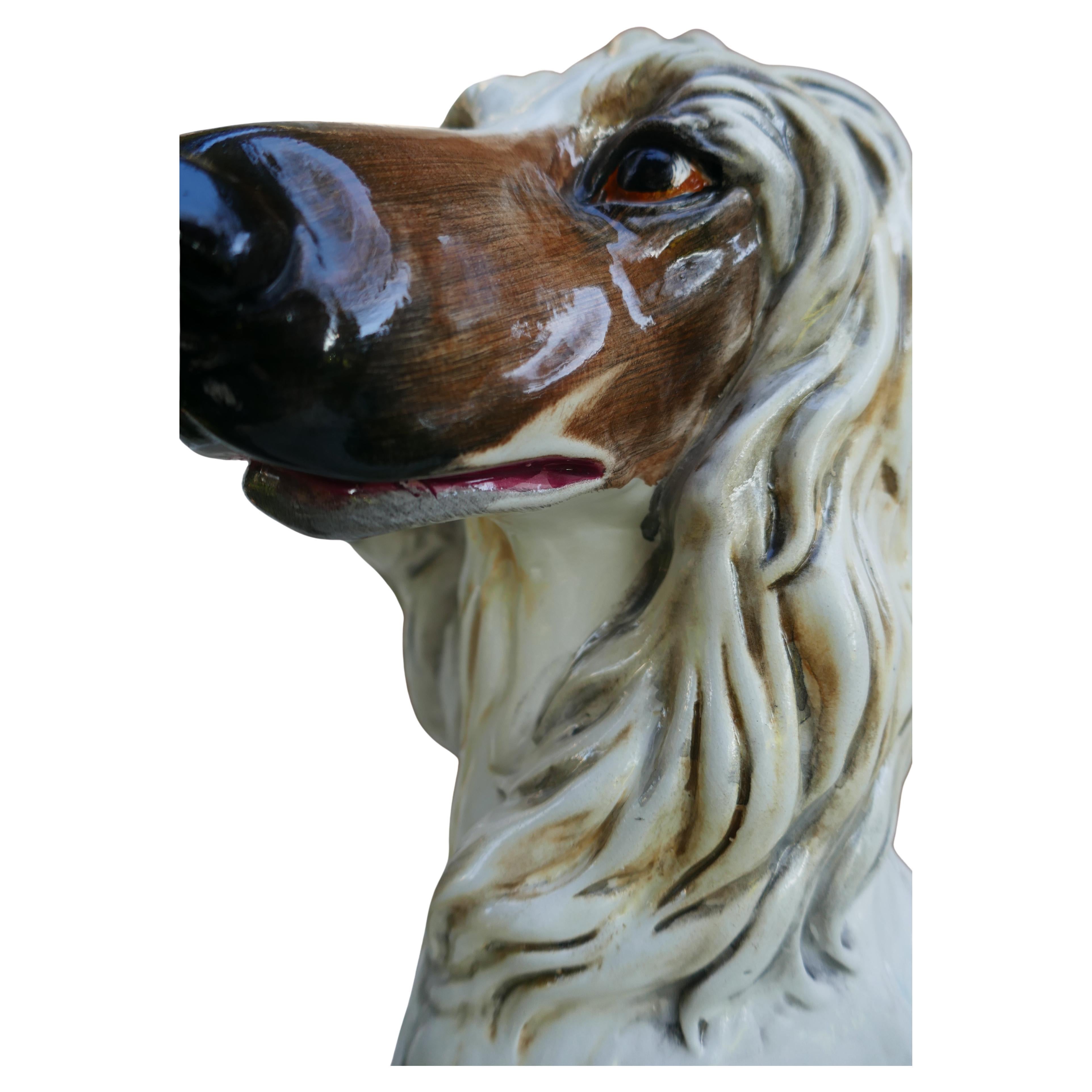Ceramic Afghan Hound - Greyhound. Italian en venta
