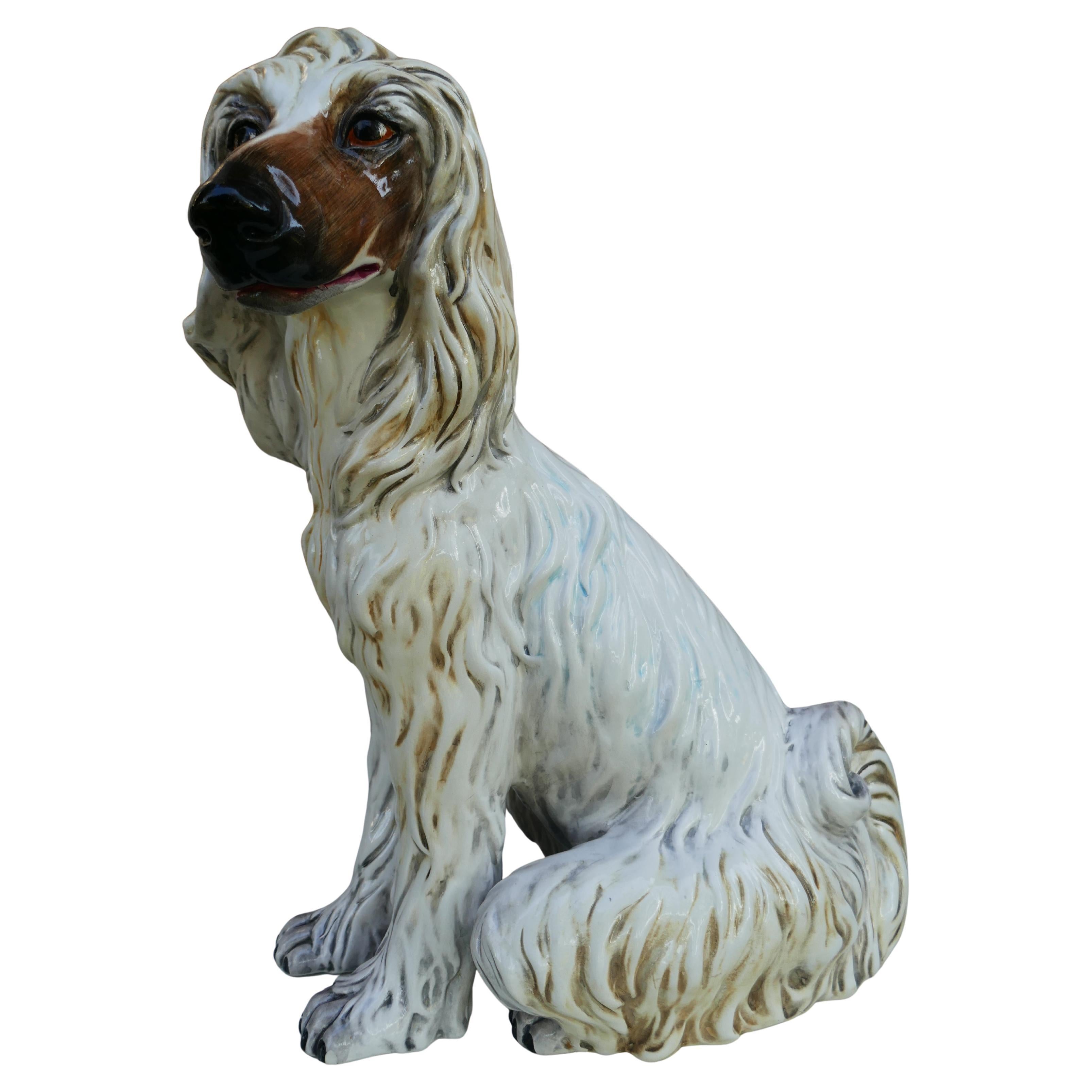 Ceramic Afghan Hound - Greyhound. Cerámico en venta
