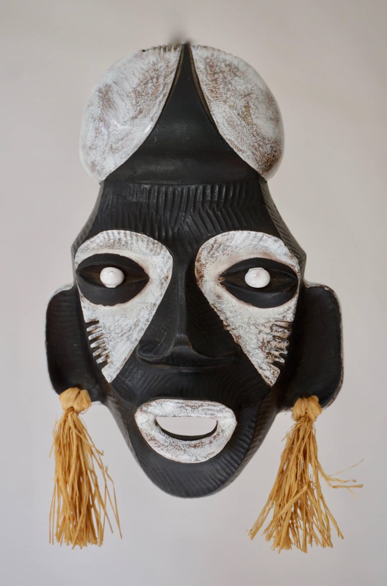 Ceramic African Mask by Anzengruber For Sale at 1stDibs