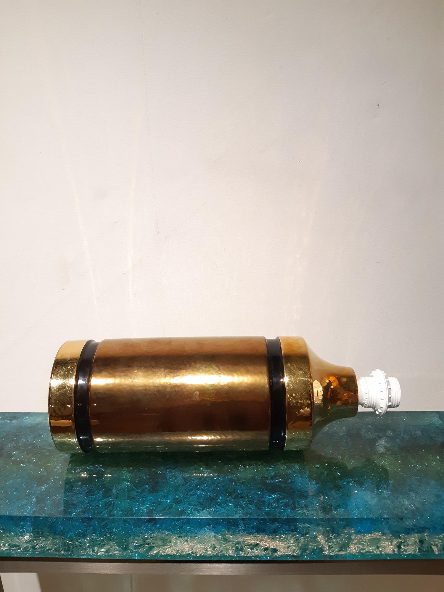Mid-20th Century Ceramic Aldo Londi Table Lamp Bitossi, Italy, 1960
