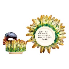 Ceramic  Aloe jewelry Box  , hand made in South Africa