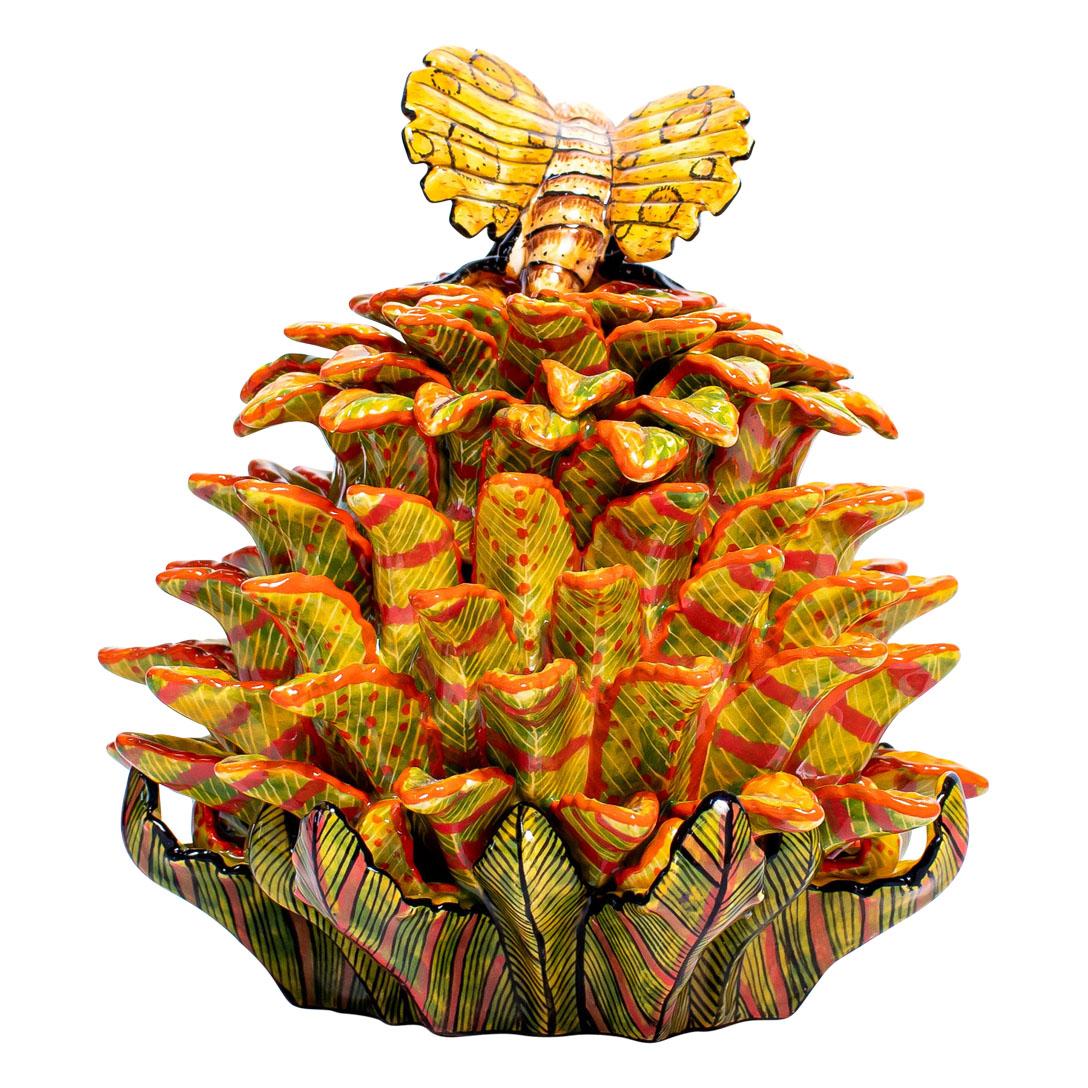 South African Ceramic  Aloe jewelry Box  , hand made in South Africa