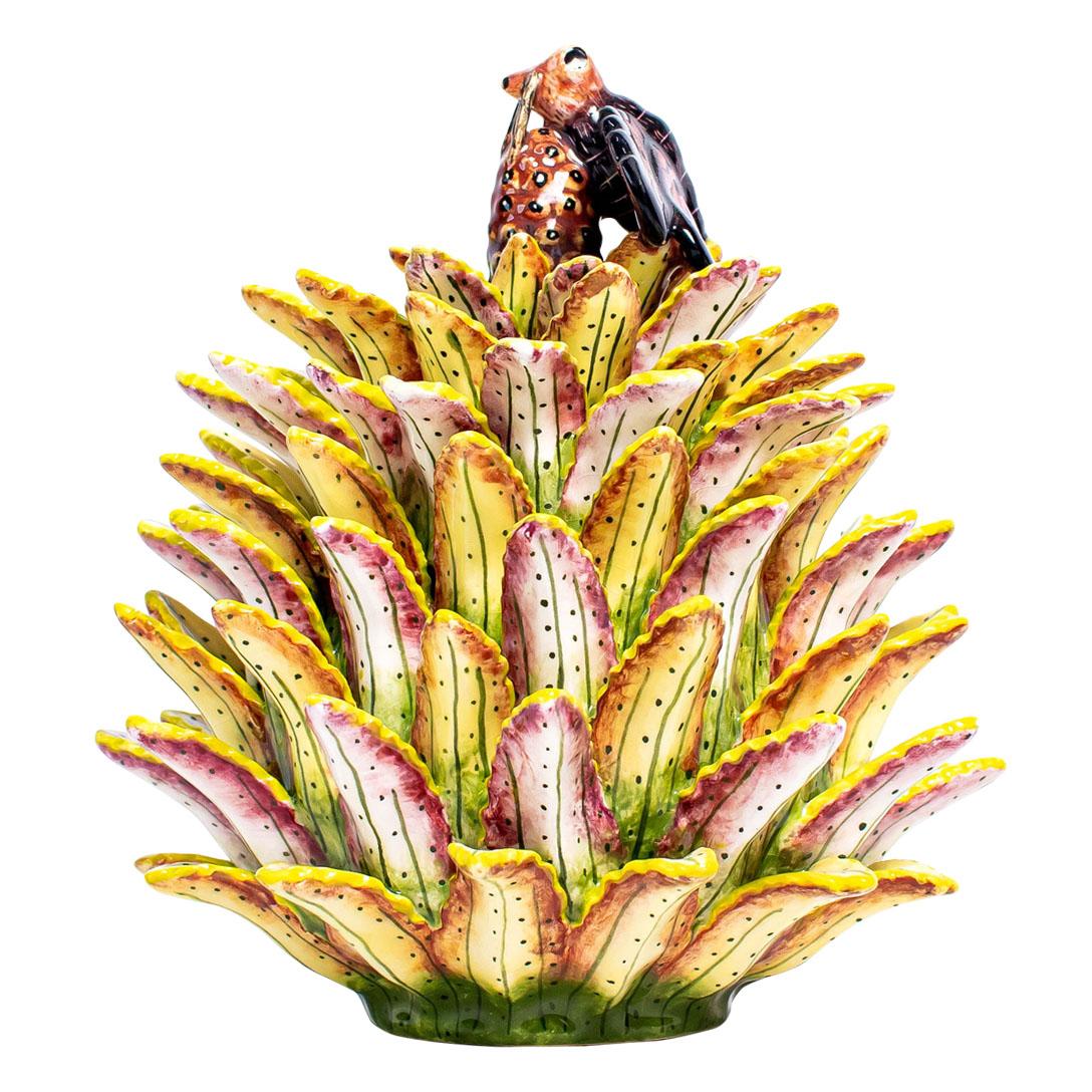 Fired Ceramic  Aloe jewelry Box  , hand made in South Africa For Sale