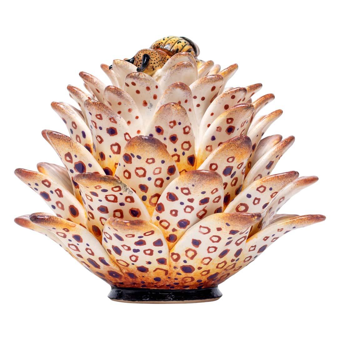 South African Ceramic Aloe Vera  Jewelry Box  , hand made in South Africa For Sale