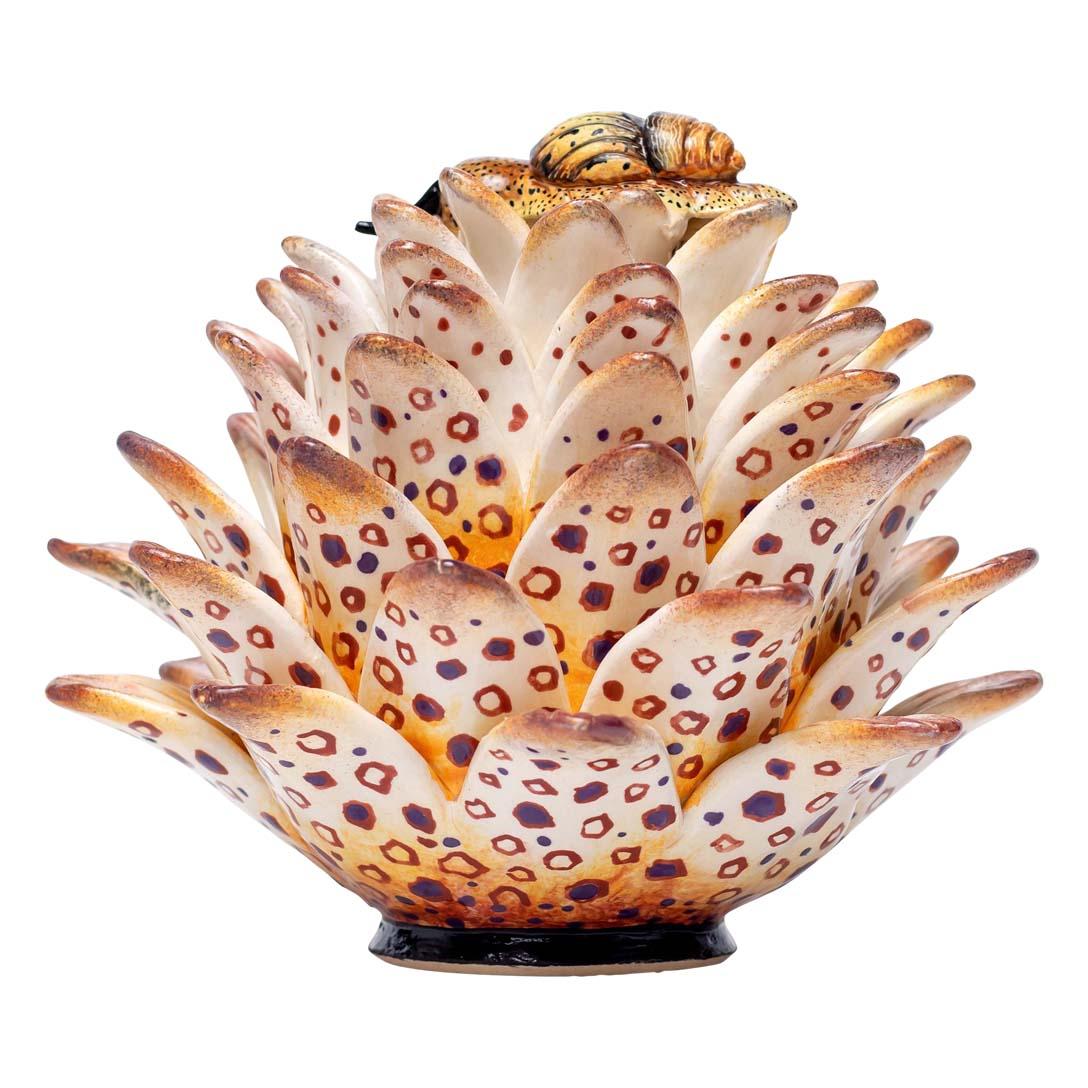 Hand-Painted Ceramic Aloe Vera  Jewelry Box  , hand made in South Africa For Sale