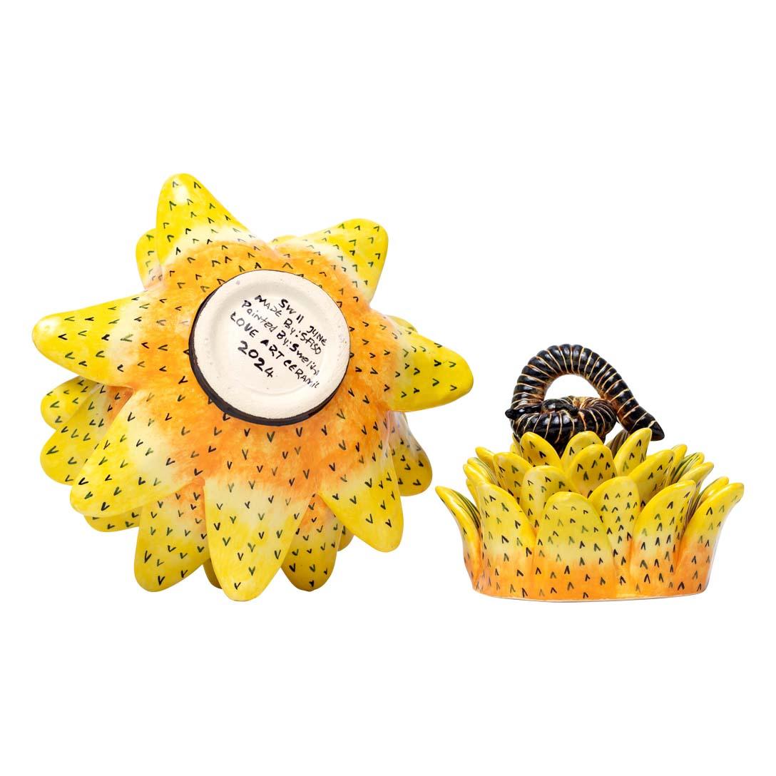 Modern Ceramic Aloe Vera Plant Jewelry Box  , hand made in South Africa