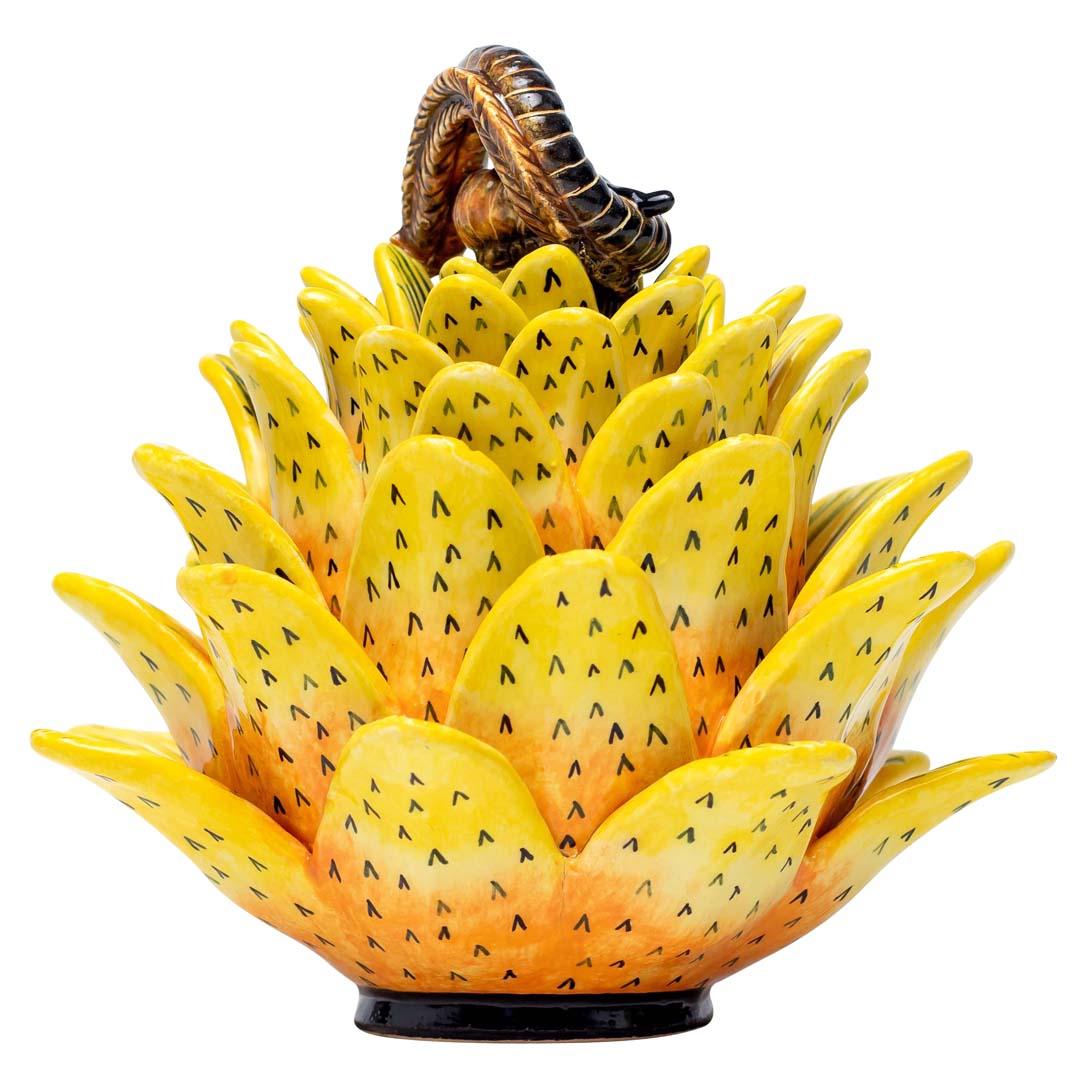 Fired Ceramic Aloe Vera Plant Jewelry Box  , hand made in South Africa