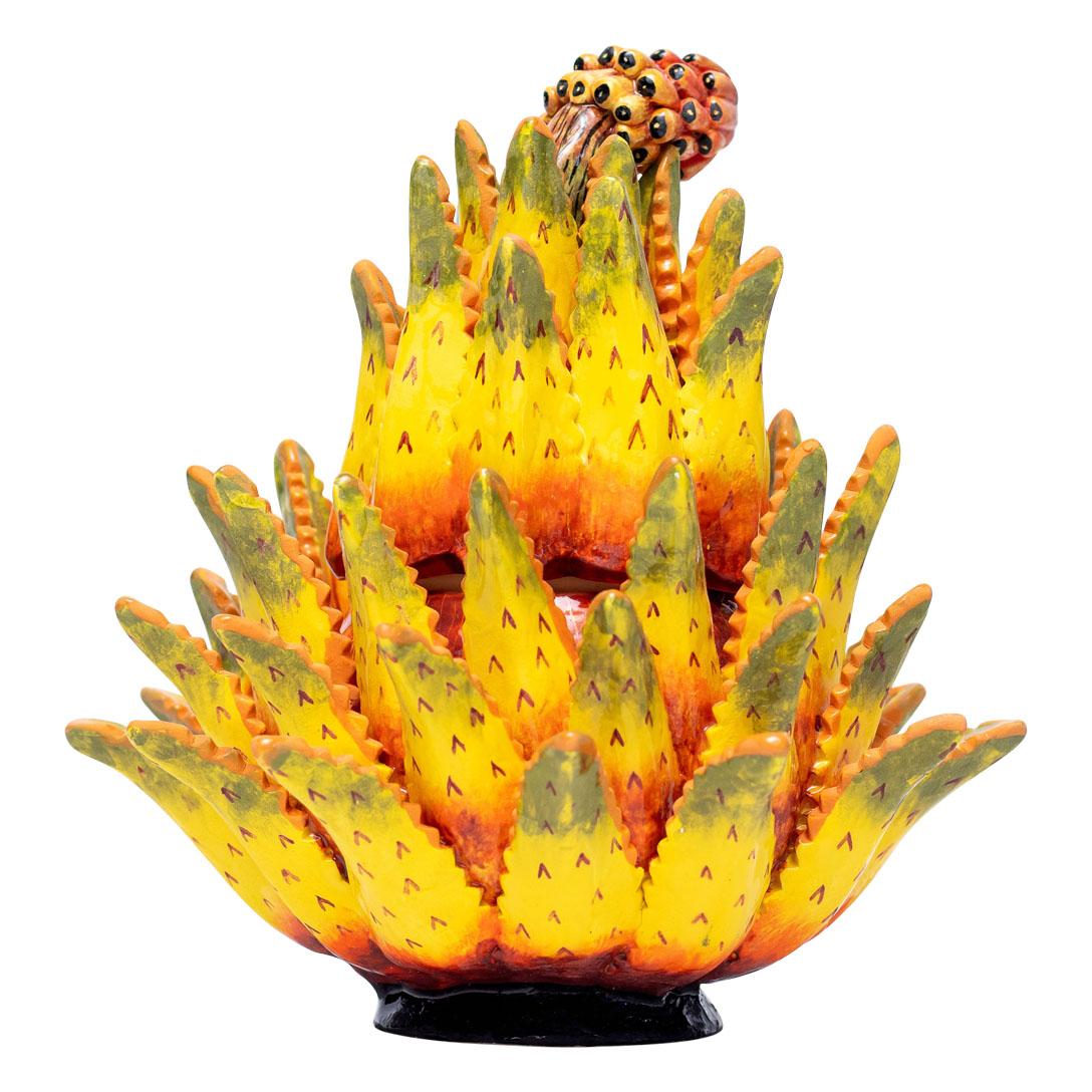 Ceramic Aloe Vera Plant Jewelry Box  , hand made in South Africa In Excellent Condition In North Miami, FL