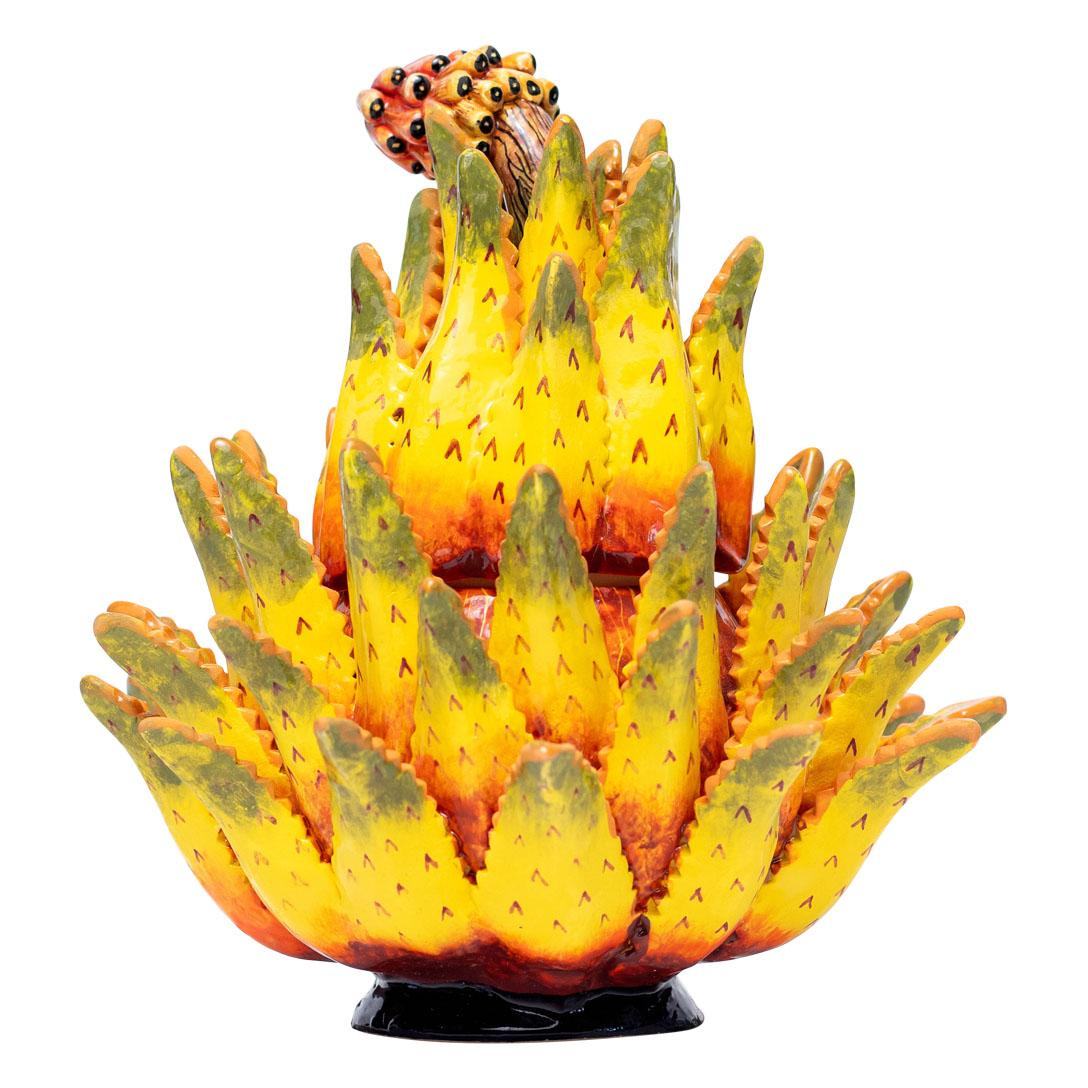 Ceramic Aloe Vera Plant Jewelry Box  , hand made in South Africa 1