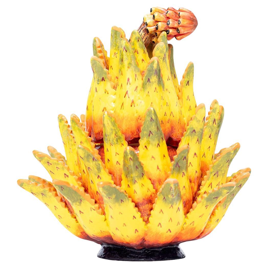 Ceramic Aloe Vera Plant Jewelry Box  , hand made in South Africa