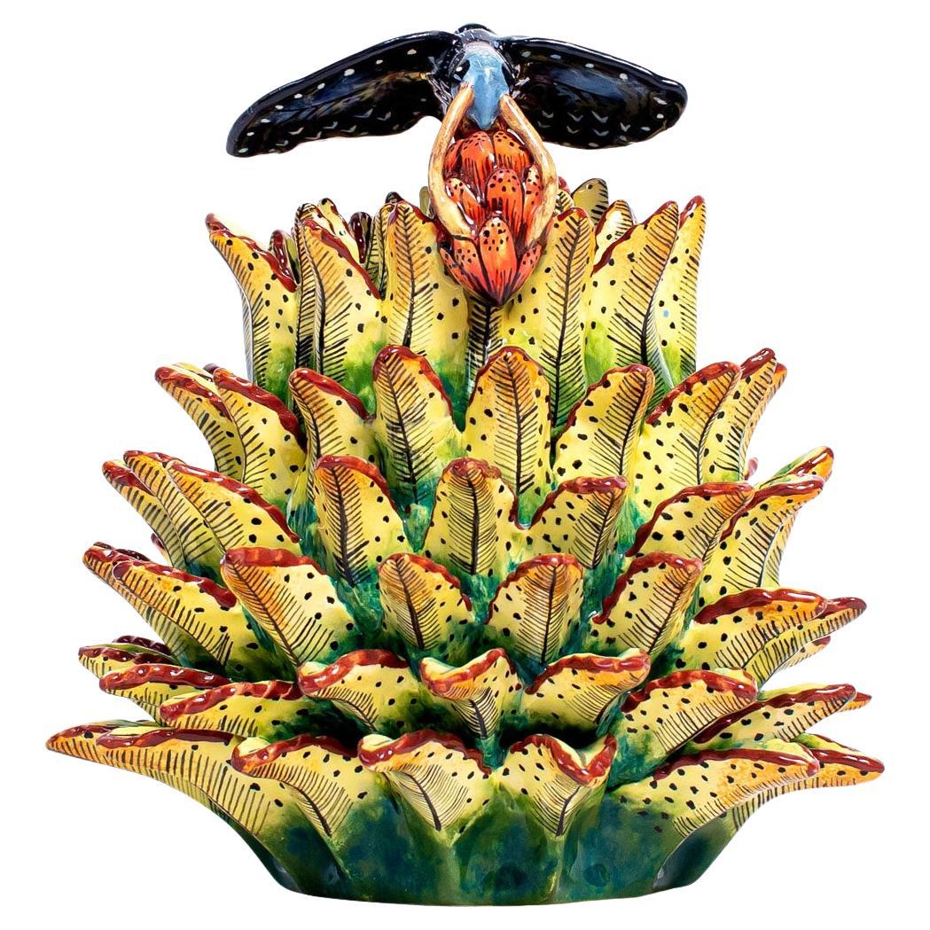 Ceramic Aloe Vera Plant Jewelry Box  , hand made in South Africa