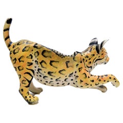 Ceramic American Bobcat Peanut Bowl , hand made in South Africa