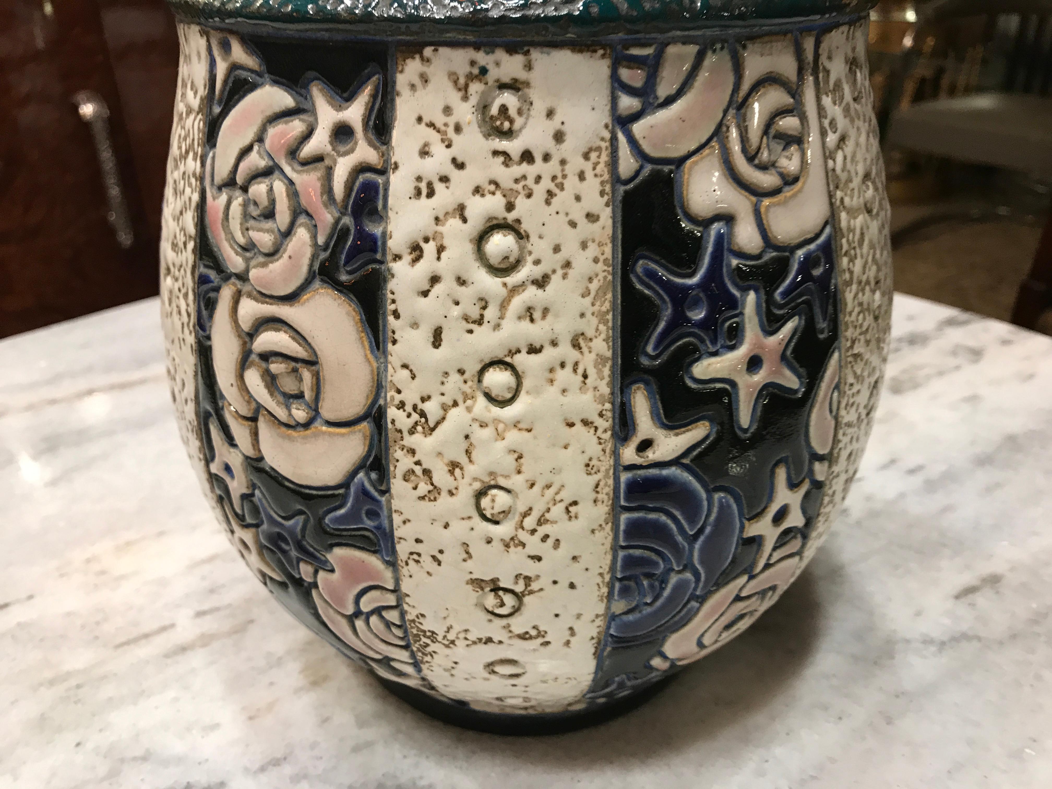 Keramik, Amphora Tschechoslowakei im Angebot 8