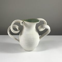 Ceramic Amphora Vase with Wide Neck Opening by Yumiko Kuga