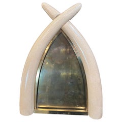 Ceramic and Brass Art Deco Picture Frame 1940
