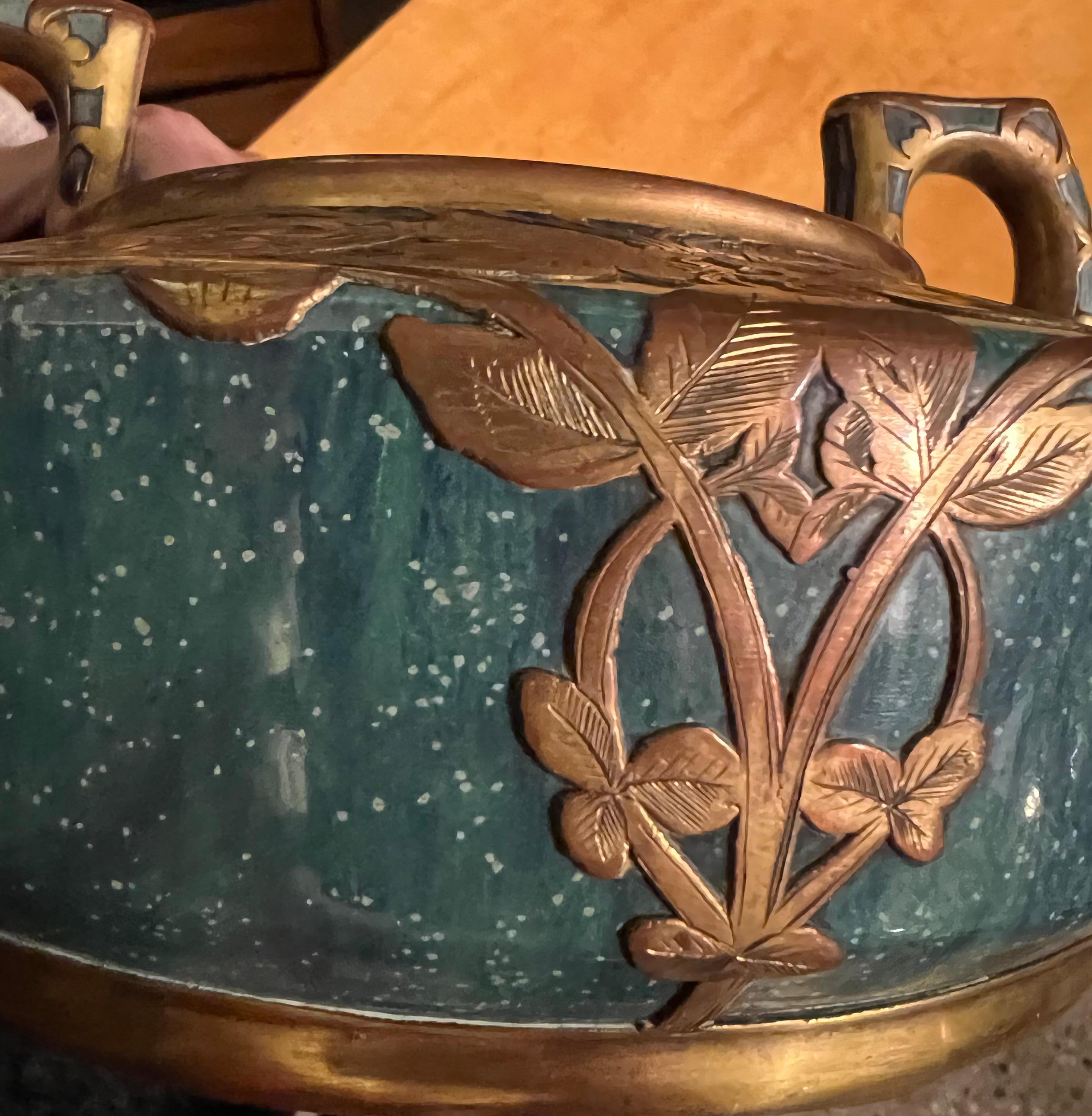 French Ceramic and Bronze For Sale
