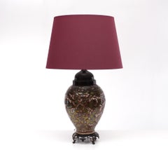 Ceramic and Bronze Table Lamp, 1960s England