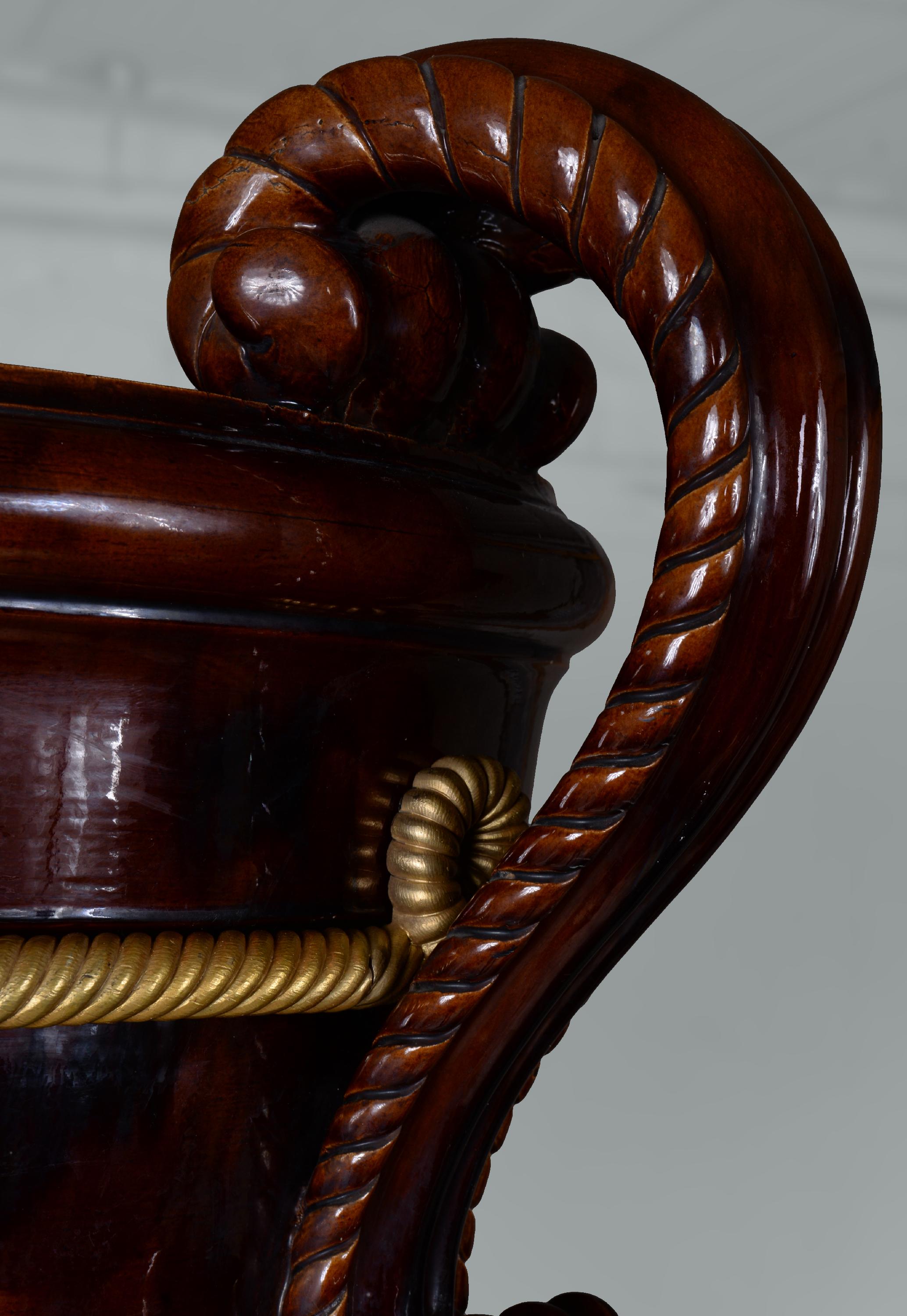 Keramikvase und Bronzevase, 19. Jahrhundert im Zustand „Gut“ in SAINT-OUEN-SUR-SEINE, FR