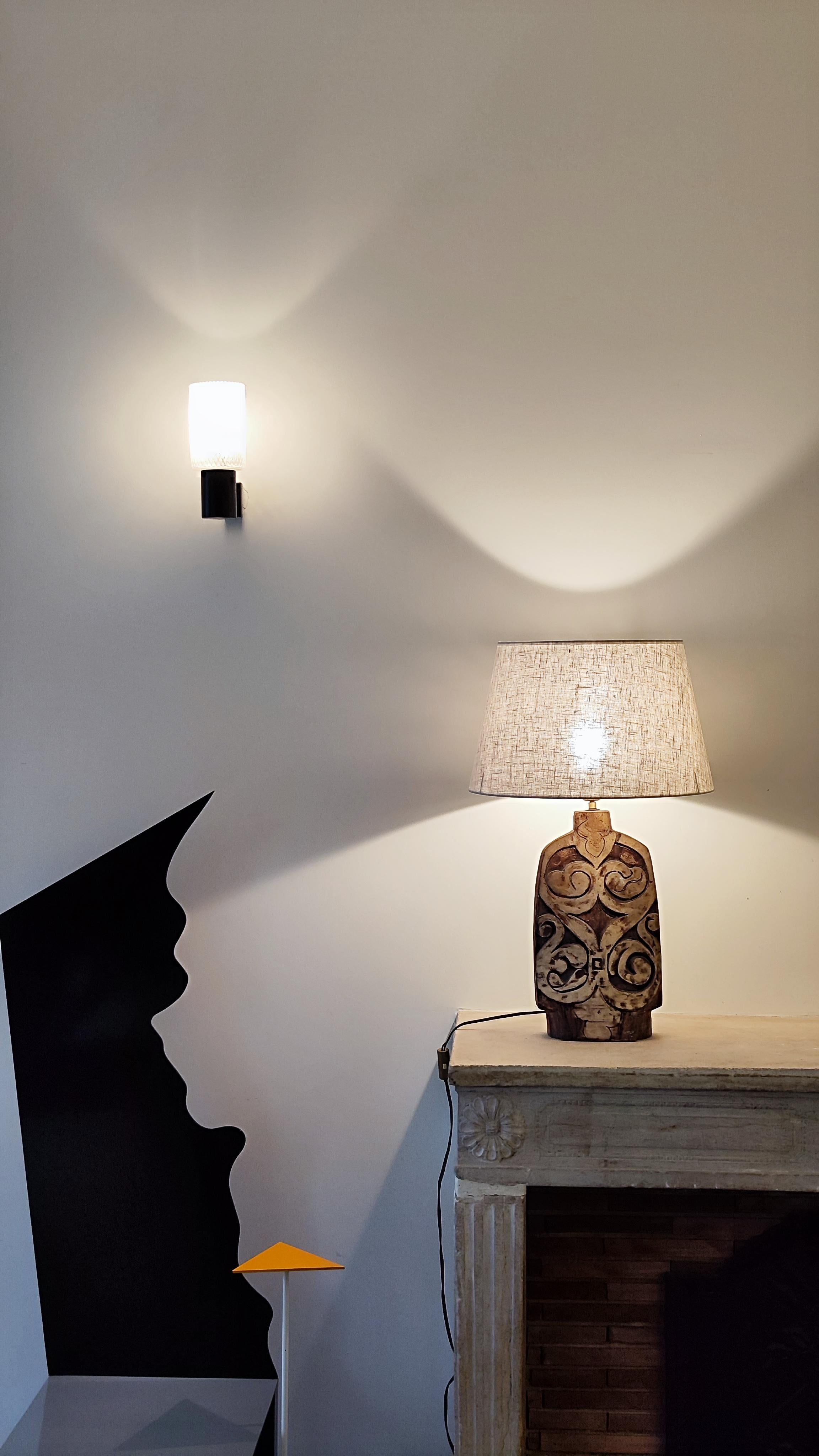Lampe de table en céramique et terre chamottée - France - 1960 - 60s - en vente 8