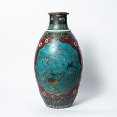Ceramic and Cloissoné vase, China, early 20th Century.