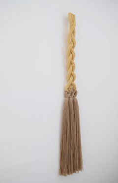 Ceramic and Cotton Wall Sculpture in Natural