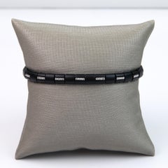 Ceramic and Diamond Bangle Bracelet