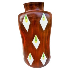 Vase aus Keramik und Emaille möglich Fiamma Roma Ferruccio Palazi