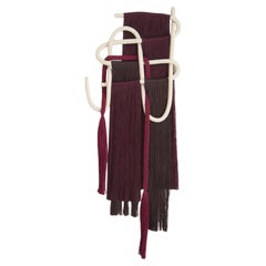 Hand-Formed Ceramic and Fiber Wall Sculpture by Karen Gayle Tinney, 38”H