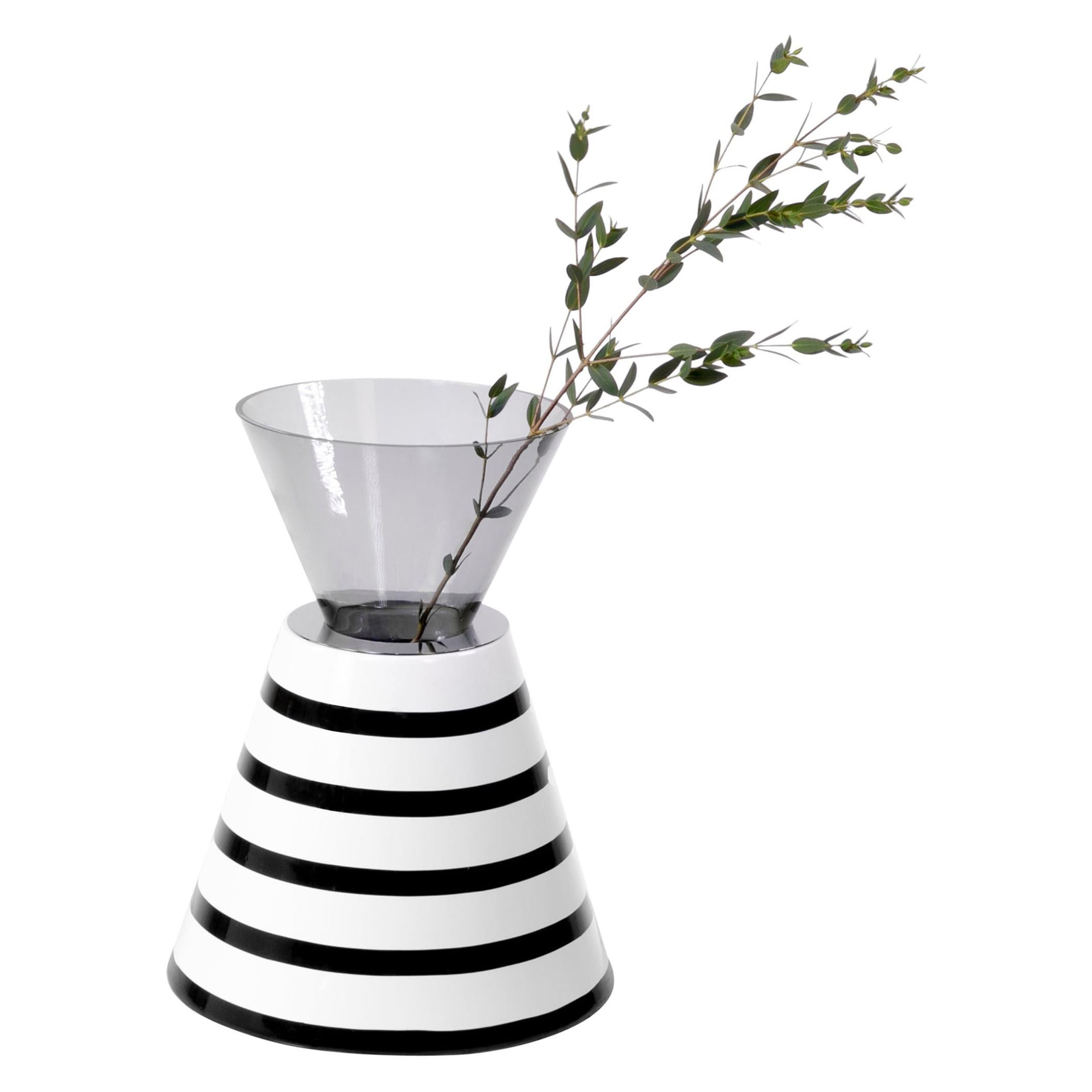 Ceramic and Copper Vase by Eric Willemart For Sale at 1stDibs