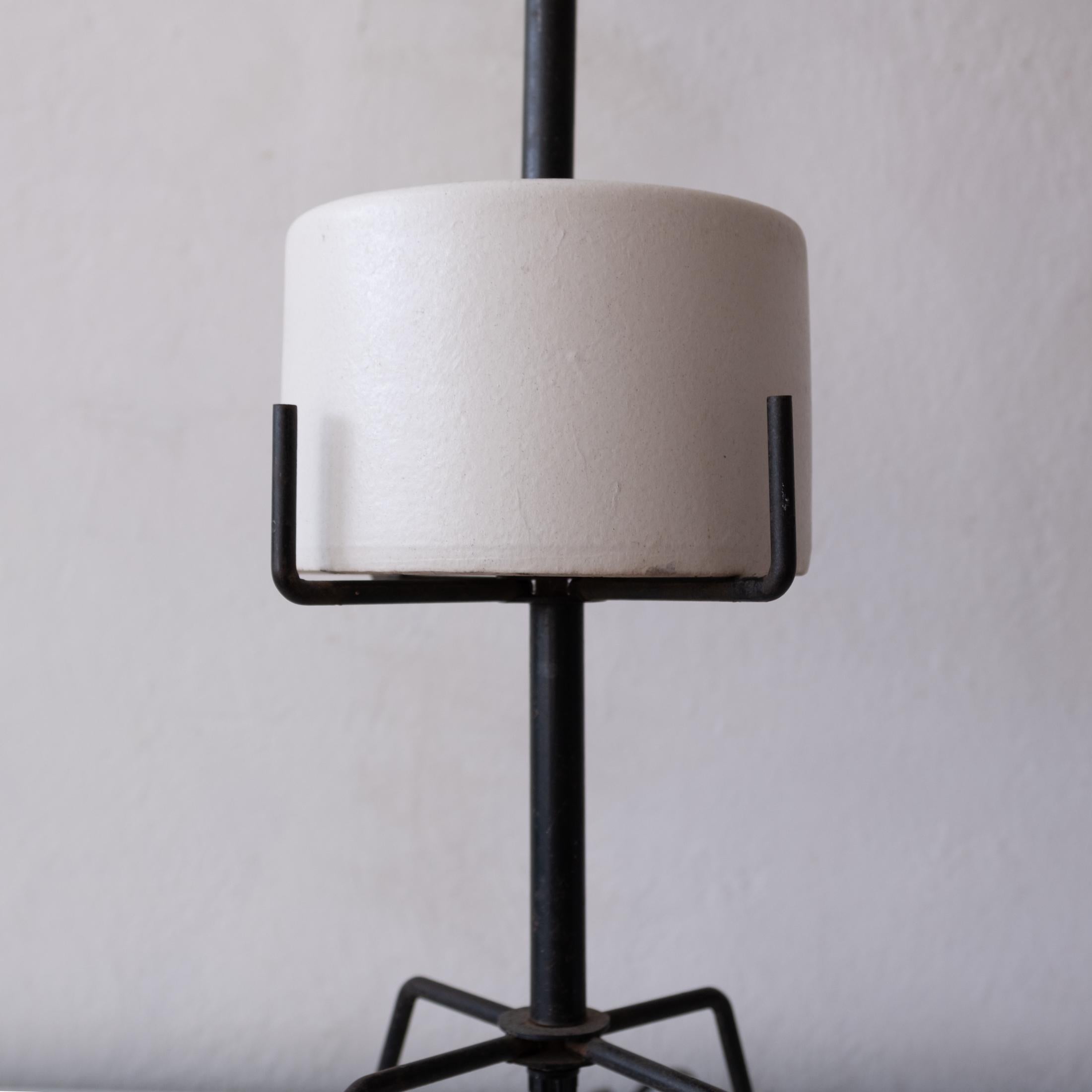 Ceramic and Iron Ben Seibel Table Lamp 1950s In Good Condition For Sale In San Diego, CA