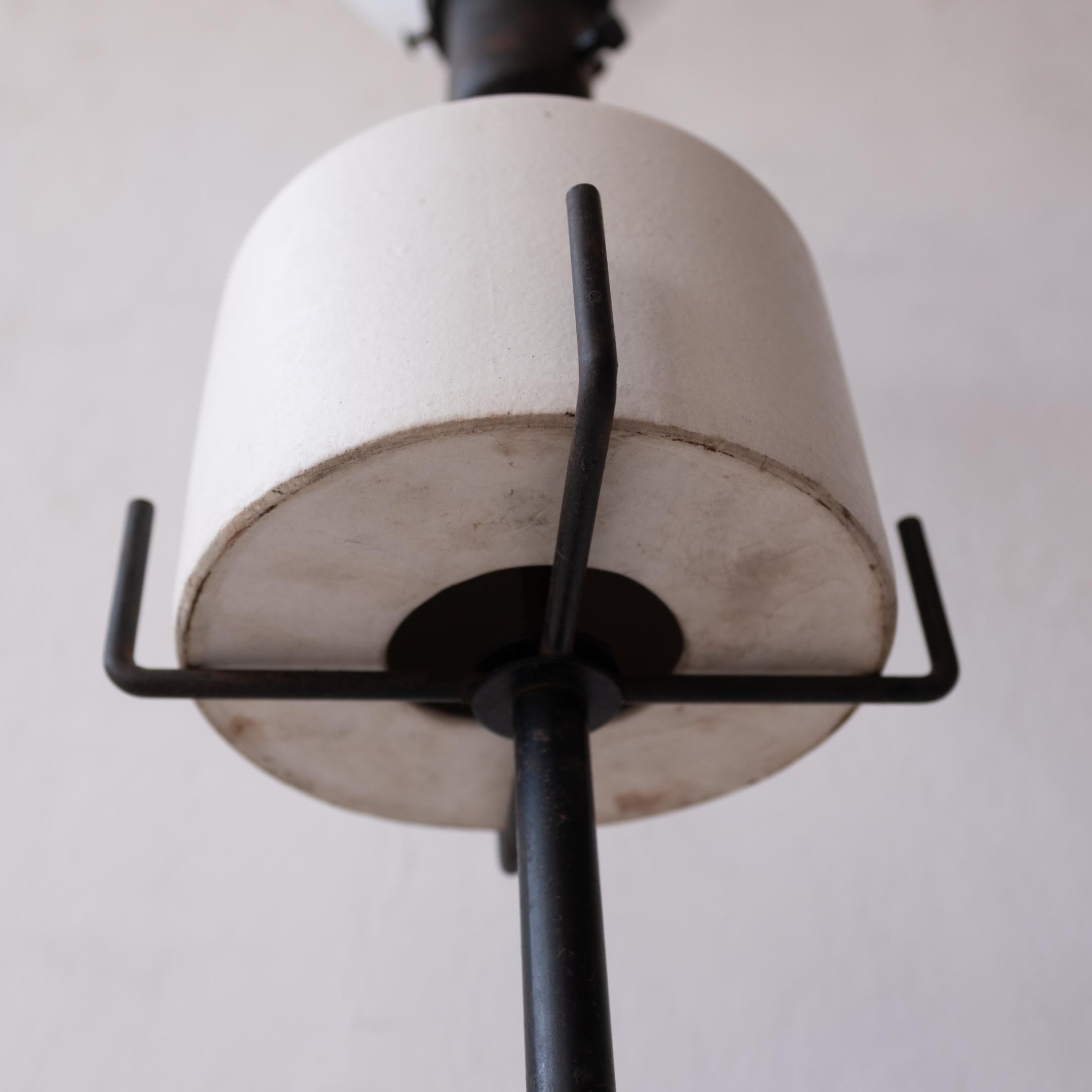 Ben Seibel-Tischlampe aus Keramik und Eisen, 1950er Jahre im Angebot 2
