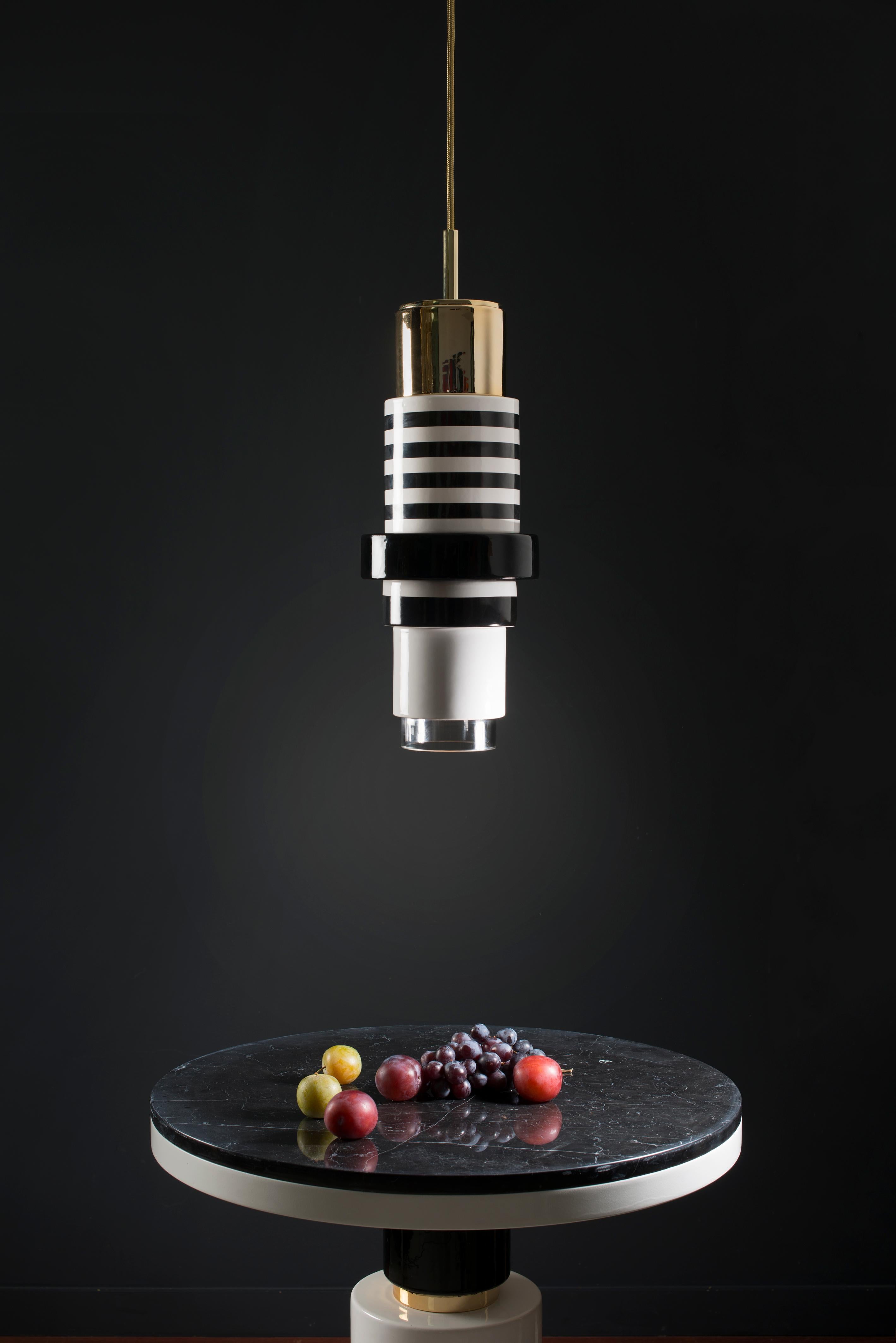 Belgian Ceramic and Marble Coffee Table by Eric Willemart