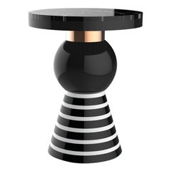 Table basse en céramique et marbre par Eric Willemart