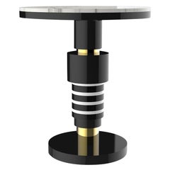 Table basse en céramique et marbre d'Eric Willemart
