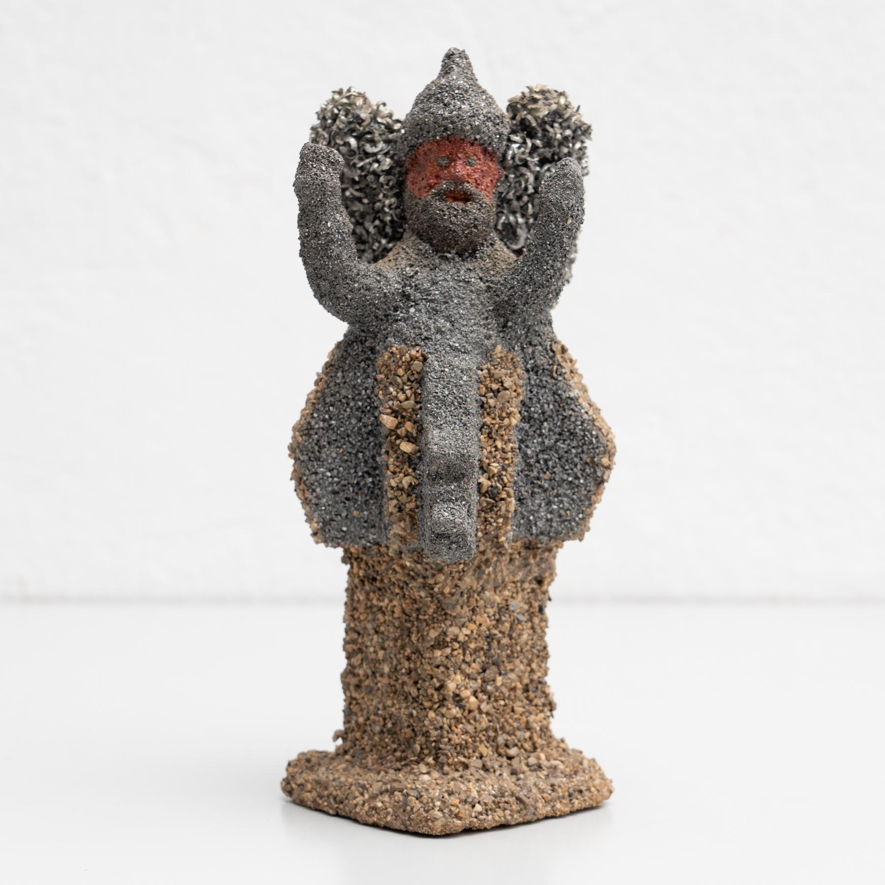 Ceramic and Metal Sculpture by Tia circa 1991 For Sale 3