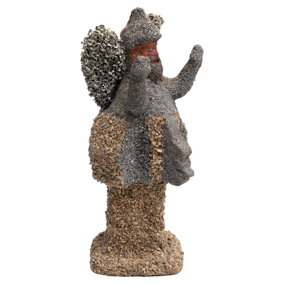Ceramic and Metal Sculpture by Tia circa 1991 For Sale