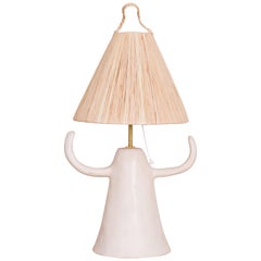 Ceramic and Raffia Lamp Ceramic and Raffia Lamp