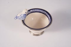 Ceramic and White Metal 'Alpaca' Bird Bowl Centerpiece