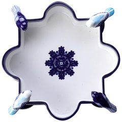 Ceramic and White Metal 
Alpaca
 Four Birds Centrepiece