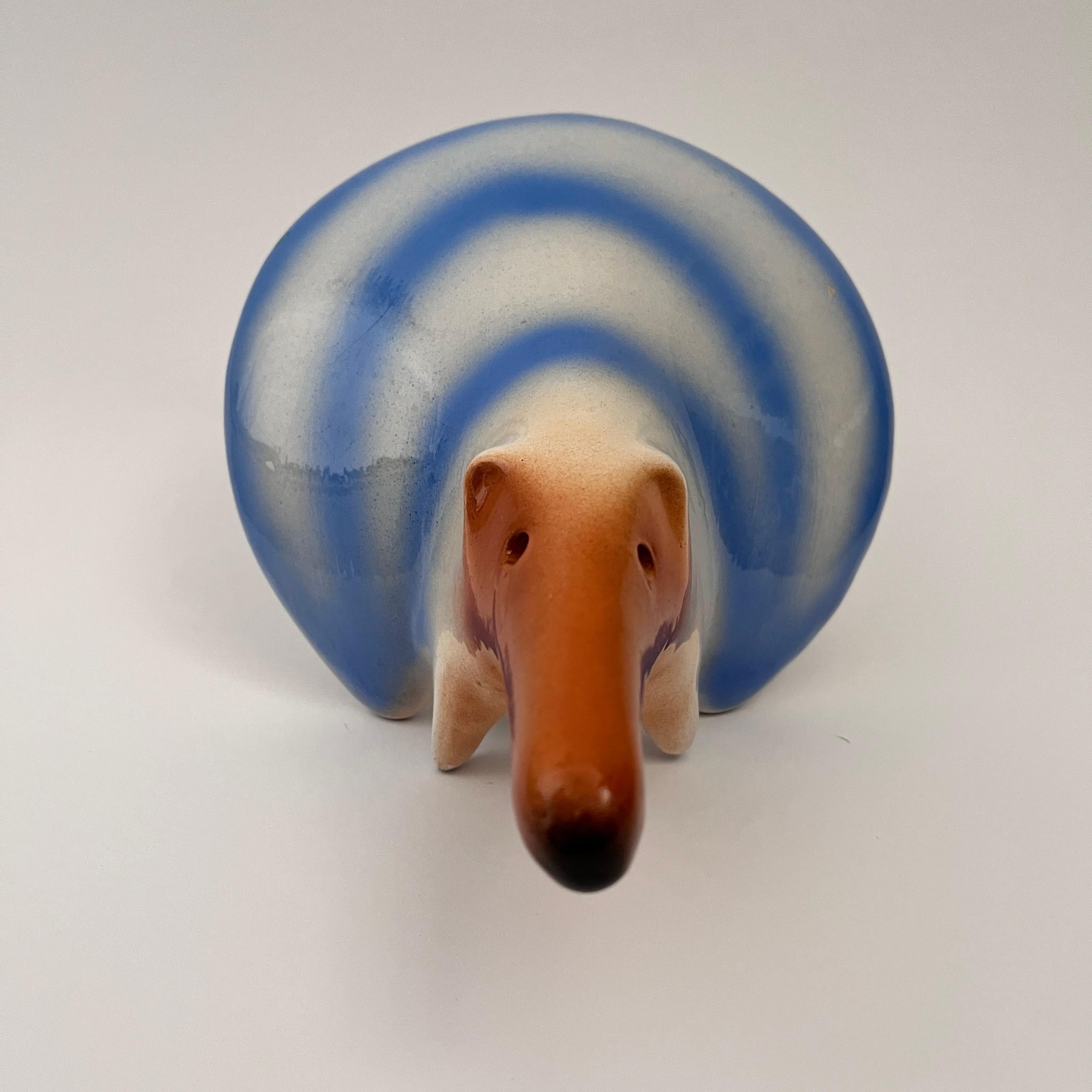 Animal de cerámica Puercoespín de Roberto Rigon Italiano