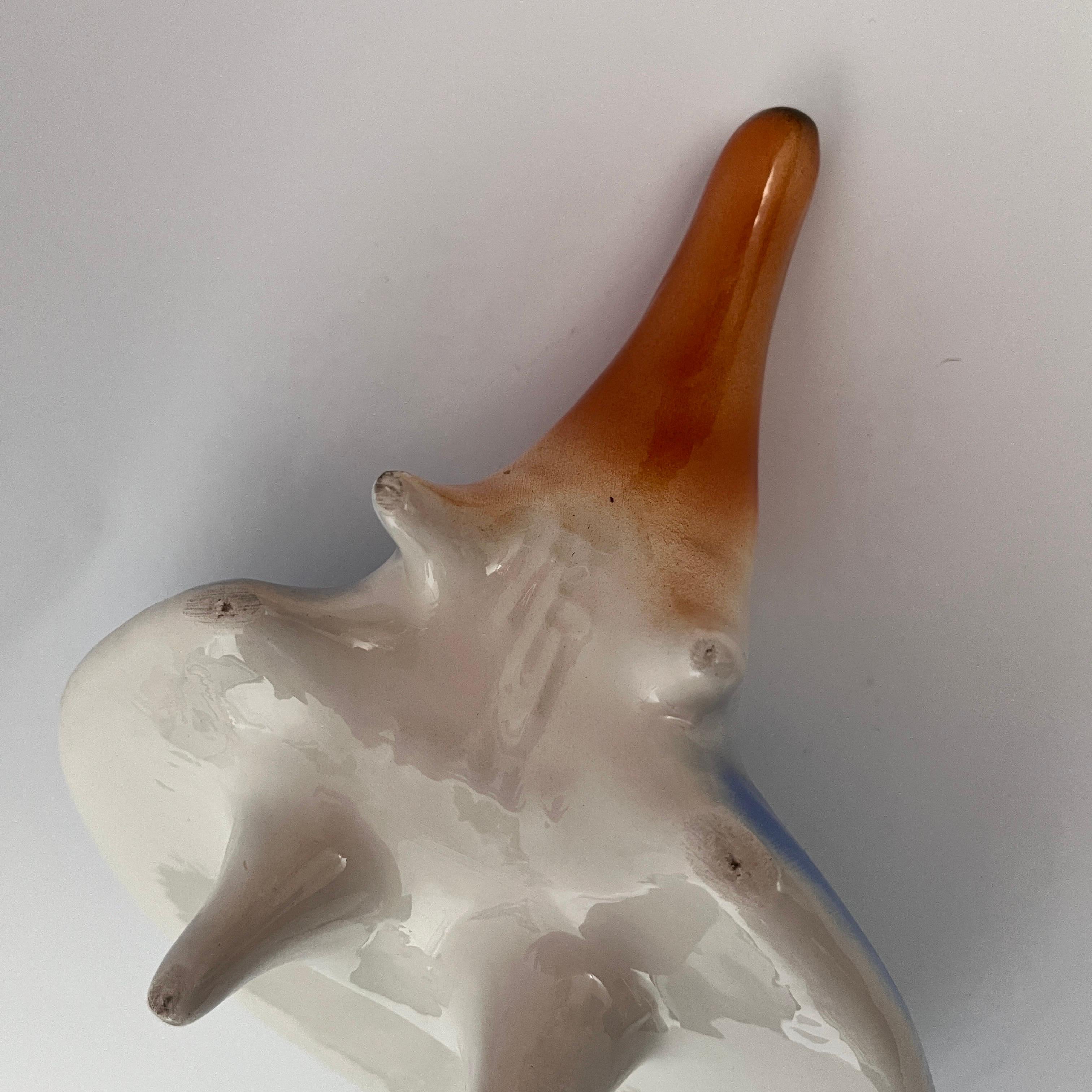 Animal de cerámica Puercoespín de Roberto Rigon Cerámico