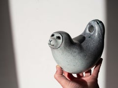 Ceramic Animal Sculpture - Seal Figurine - Thomas Hellström, Sweden 1970s