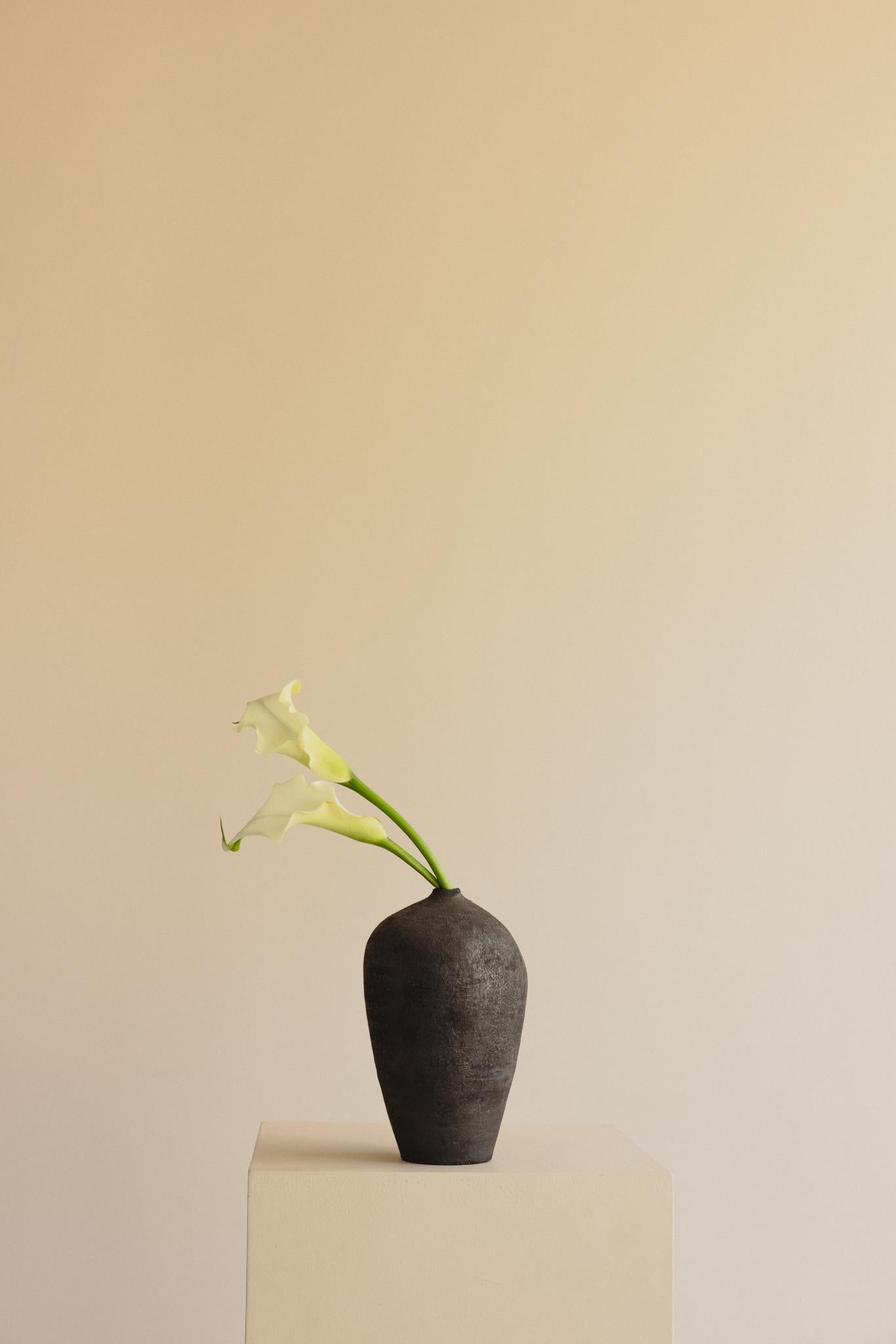 La nuova collezione si ispira a forme organiche e senza tempo, con la terra come materiale principale. È un omaggio alle nostre origini e ai materiali più primitivi. Ogni pezzo della collezione è unico, caratterizzato da un'armoniosa miscela di